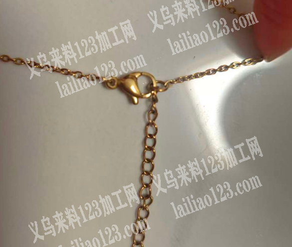 简单饰品项链手工活外发，如图，简单手工活