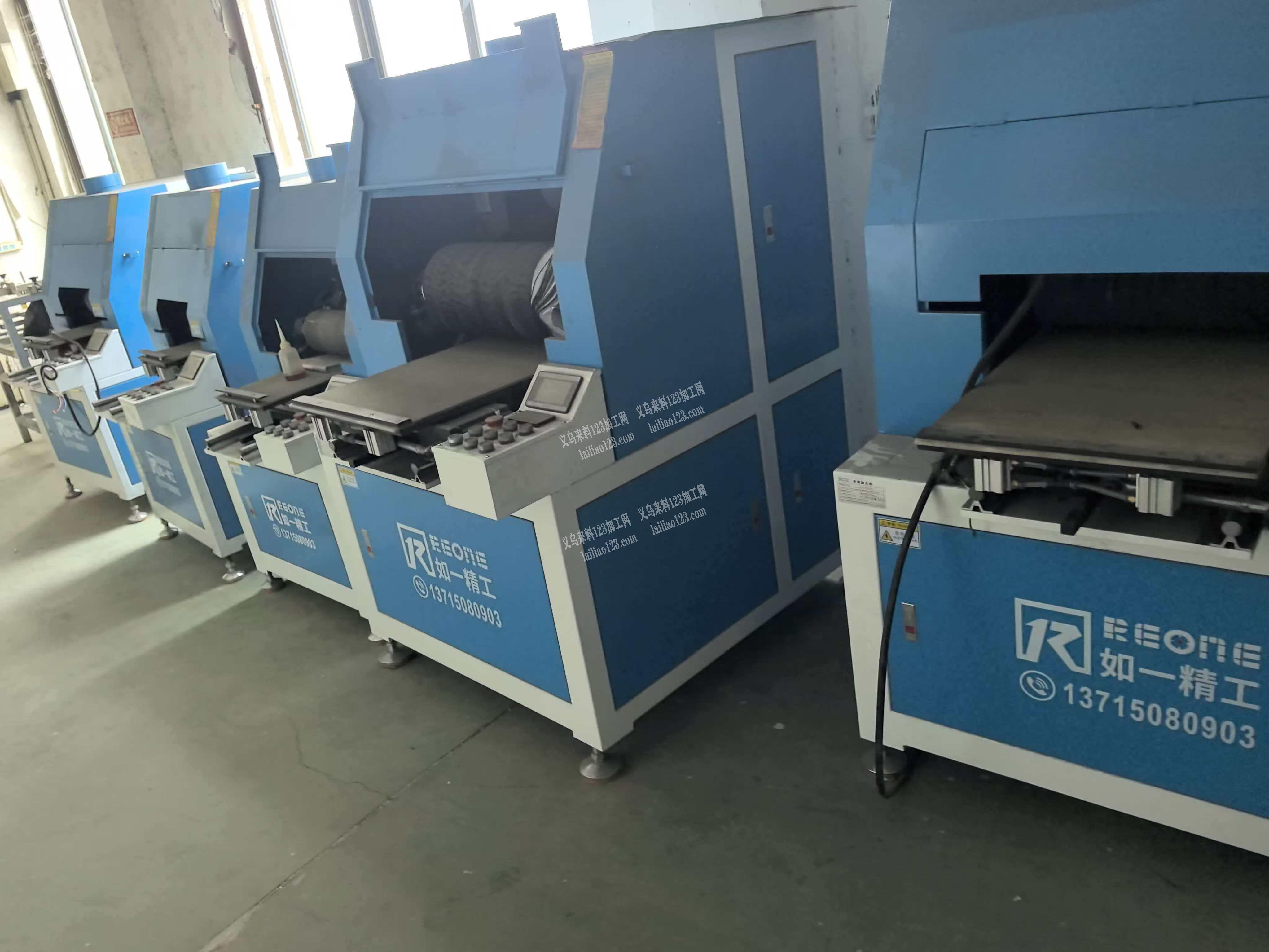 转让，一组9.9成新不锈钢抛光机，三台砂