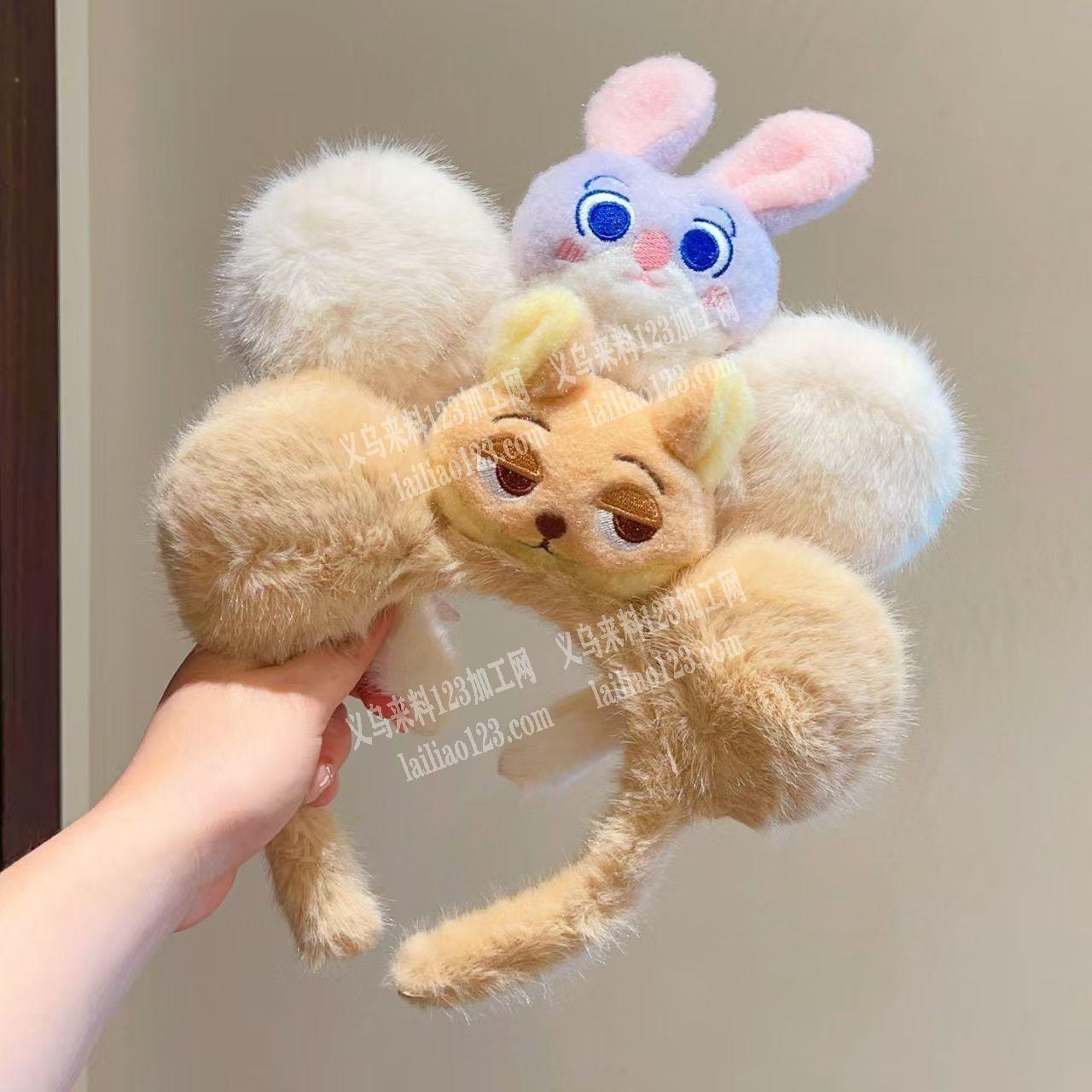 毛绒发箍成品订单，如图，寻找厂家，请联系