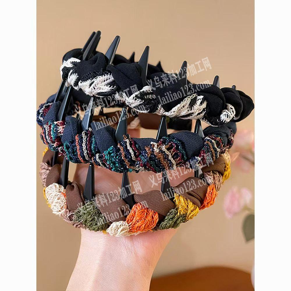 布艺缠绕的发箍成品订单，如图，寻找成品工