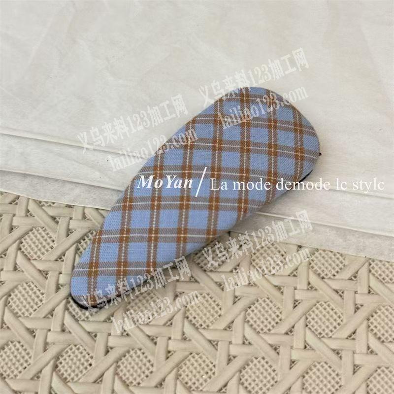 发夹手工活外发加工，这种布艺包布做这个发