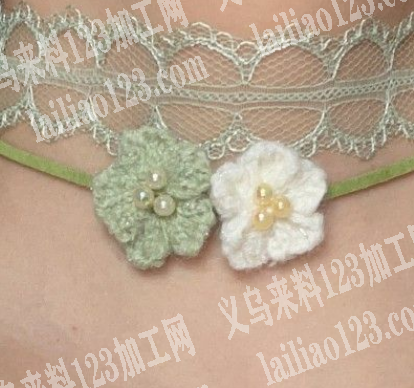 钩针编织的毛线花朵订单，如图，寻找工厂，