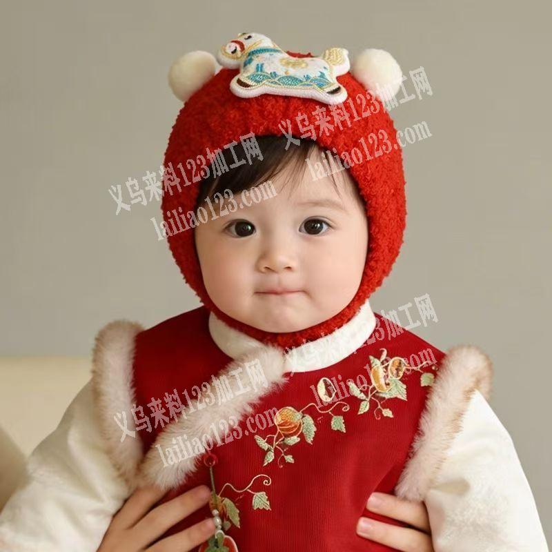 如图，这种宝宝毛绒帽子订单寻找工厂哪家能
