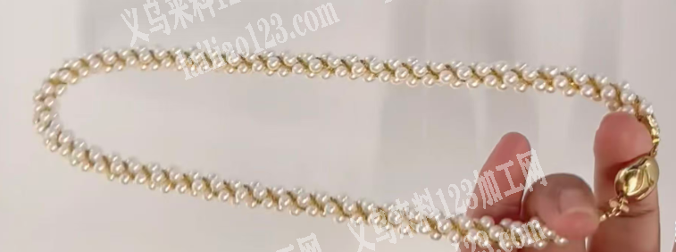 手工串珠编织项链的订单，如图，寻找会做的