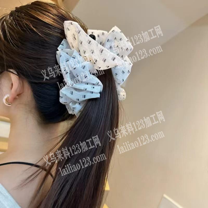 雪纺布料网纱爪夹成品订单，寻找专业做这个