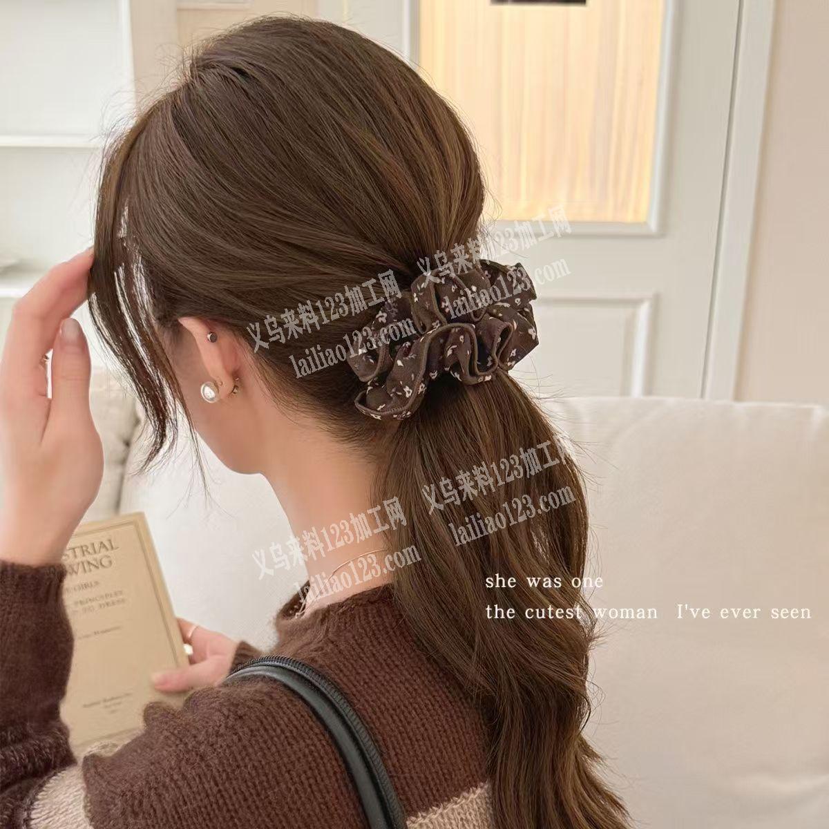 寻找专业做这个布艺发圈成品的工厂，能做成