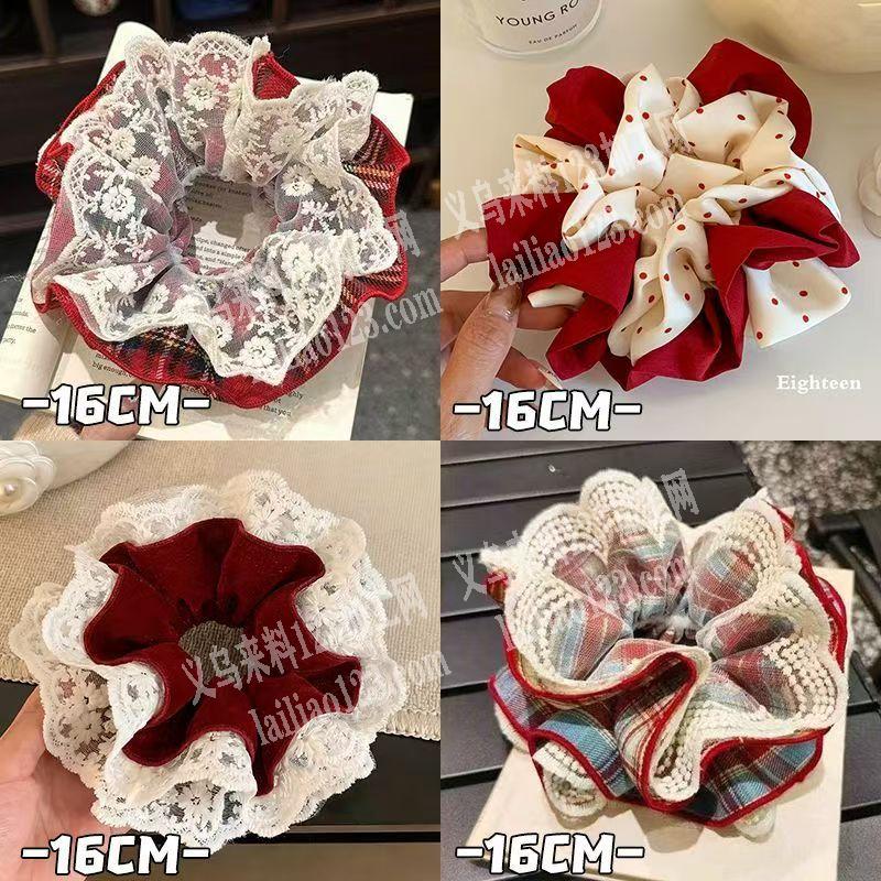 大量这个花边布艺发圈成品订单，寻找专业做