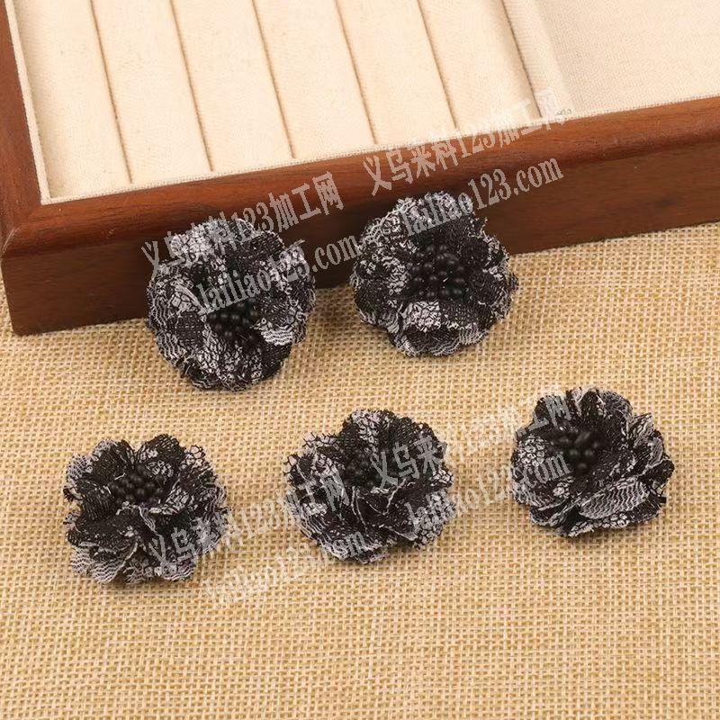 如图，类似布料类切片花片的耳环成品订单，