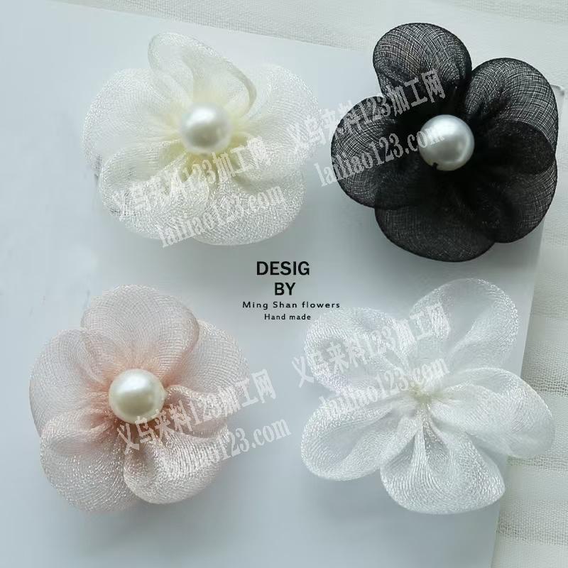 手工网纱花朵订单，如图，寻找专业会做的工