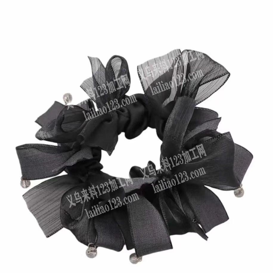 这个手工绑的发圈订单，寻找做这个布艺发饰