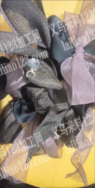 这个手工绑的发圈订单，寻找做这个布艺发饰