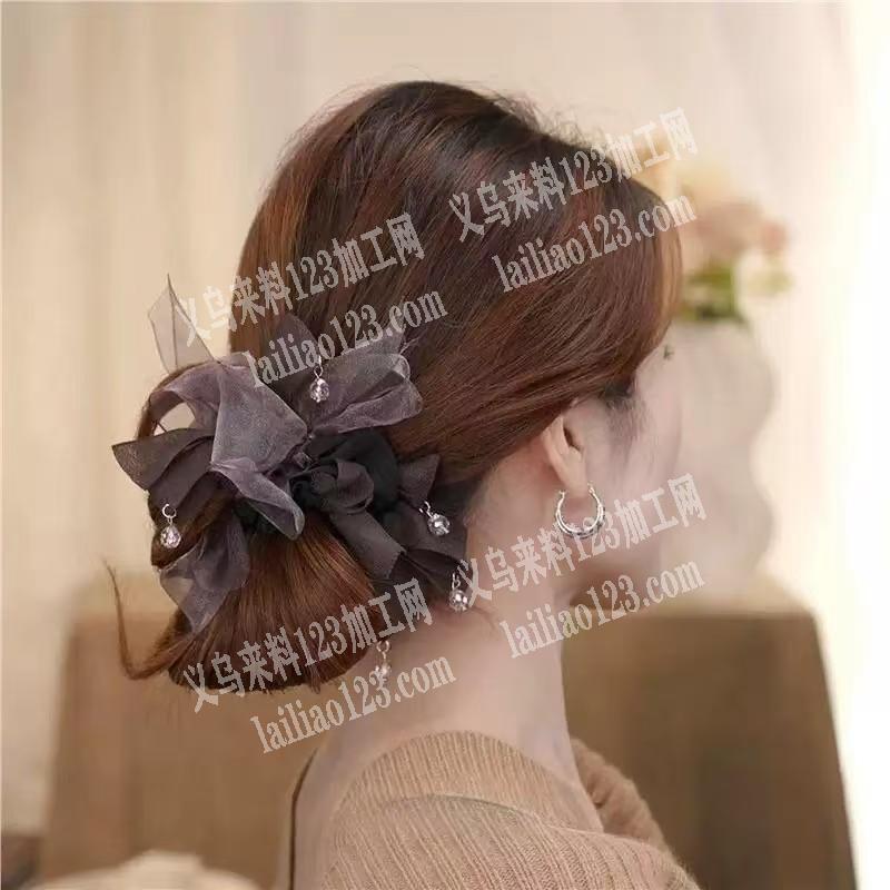 这个手工绑的发圈订单，寻找做这个布艺发饰