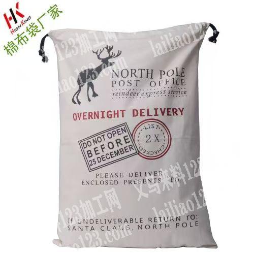 有没有加工厂做束口袋的？这个布袋圣诞布袋