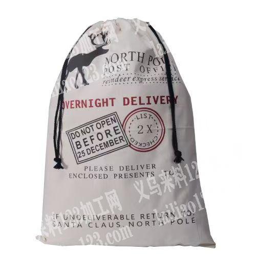 有没有加工厂做束口袋的？这个布袋圣诞布袋