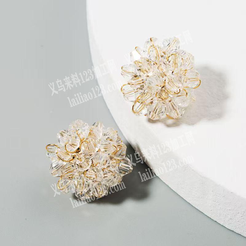 穿珠子编织耳环的手工活外发，寻找专业做穿