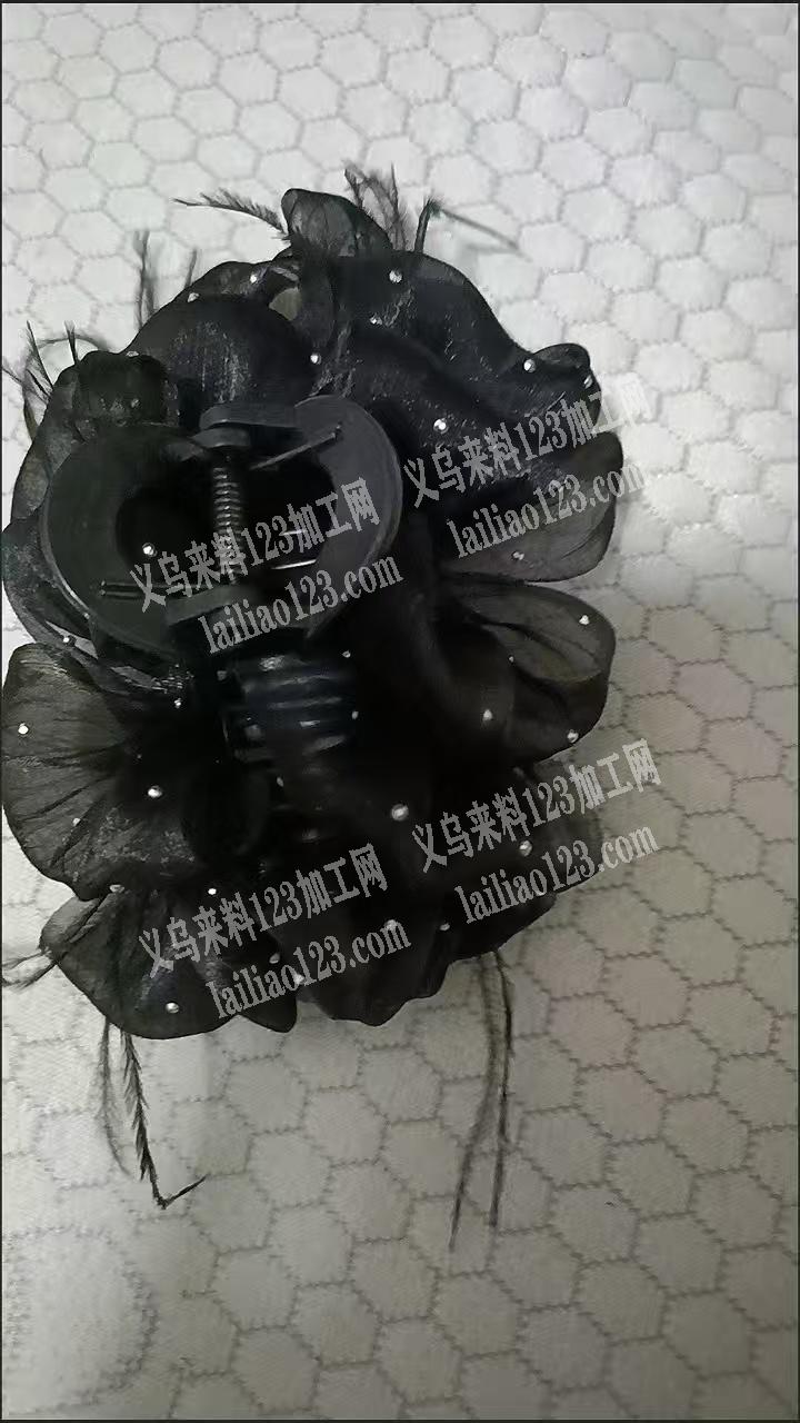 网纱布艺泡泡发夹外发加工，寻找会做的加工