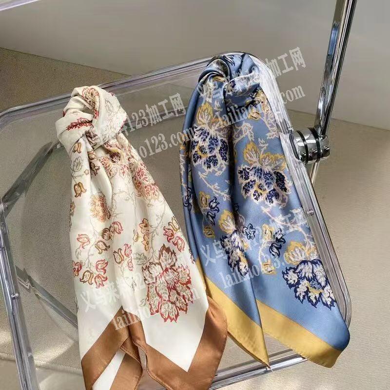 【大量印花外发】找专业印方巾的印花厂合作