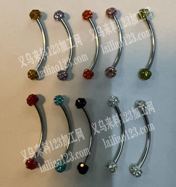 公司有穿刺饰品订单，如图如图不锈钢订单，