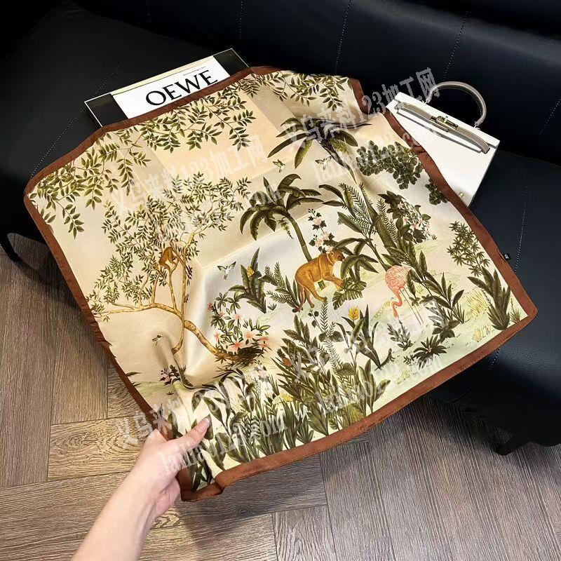 丝巾方巾有订单外发加工，寻找专业做这个丝