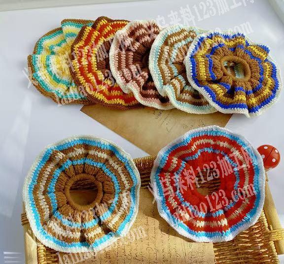 编织钩针订单，找厂家，手工钩针编织的发圈