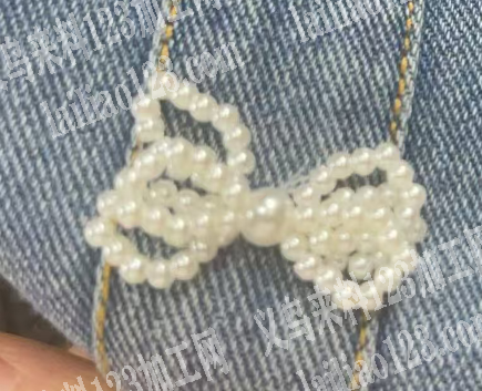 手工串珠蝴蝶结成品订单，如图，寻找成品工