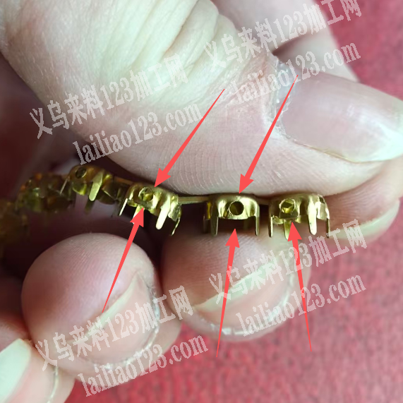 爪链上面打孔外发加工。寻找打孔的加工厂，