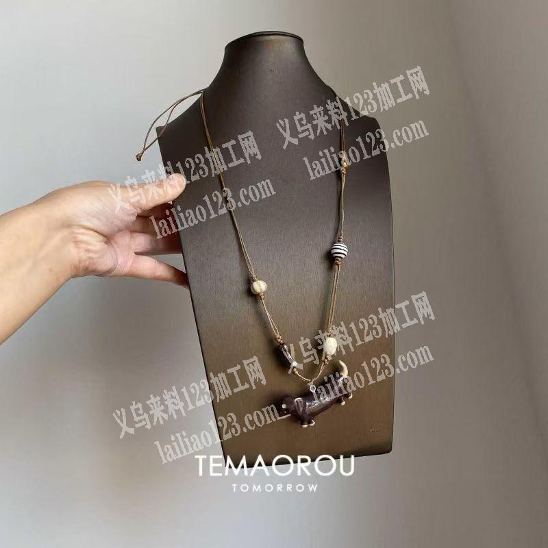 手工成品订单，复古编织腊肠狗项链成品订单