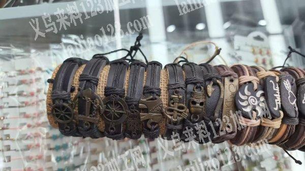 手工编织的皮革手链成品订单，如图，寻找专