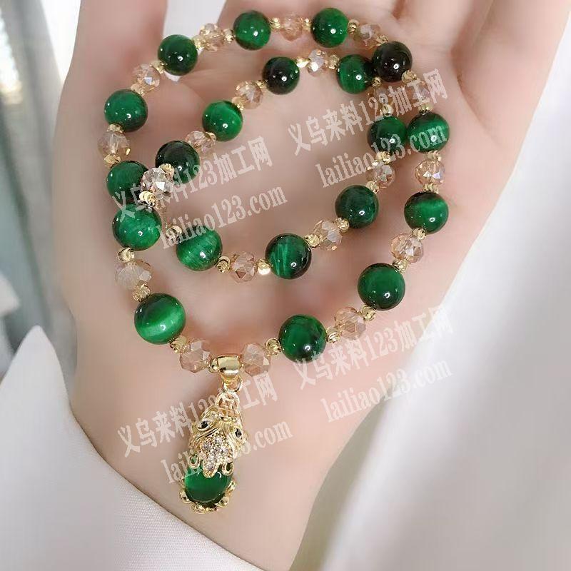 【穿珠子+打结】项链手工活外发单加工，寻