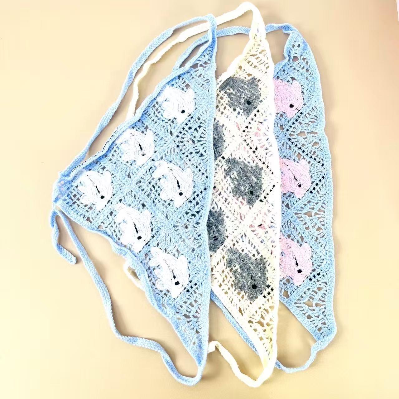 钩针编织的三角巾成品订单。寻找厂家，寻找