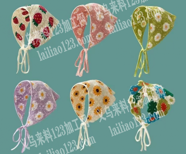 大量钩针编织的头巾成品订单，寻找成品工厂