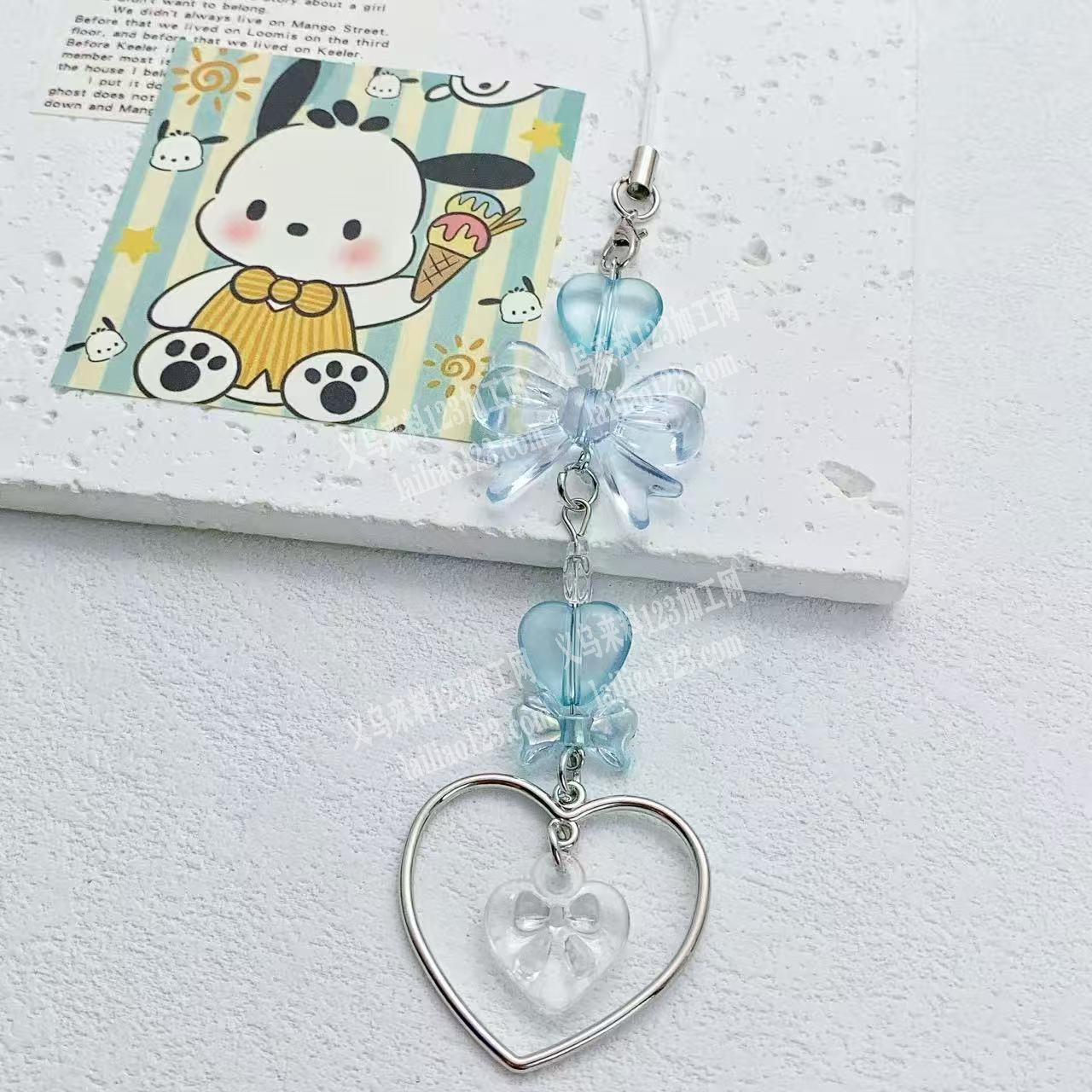 外贸手工挂件成品订单，如图，大量如图钥匙