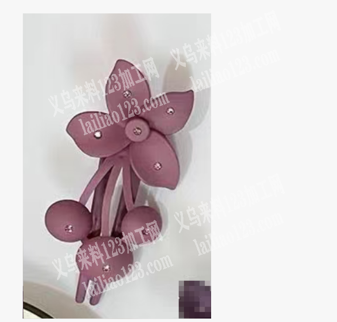 塑料花朵抓夹发夹订单，附图片，，寻找专业