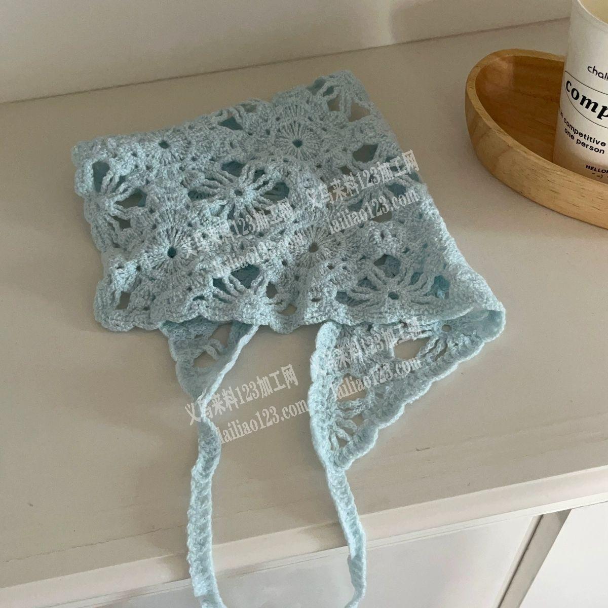 50000手工头巾订单，如图，找义乌仿手