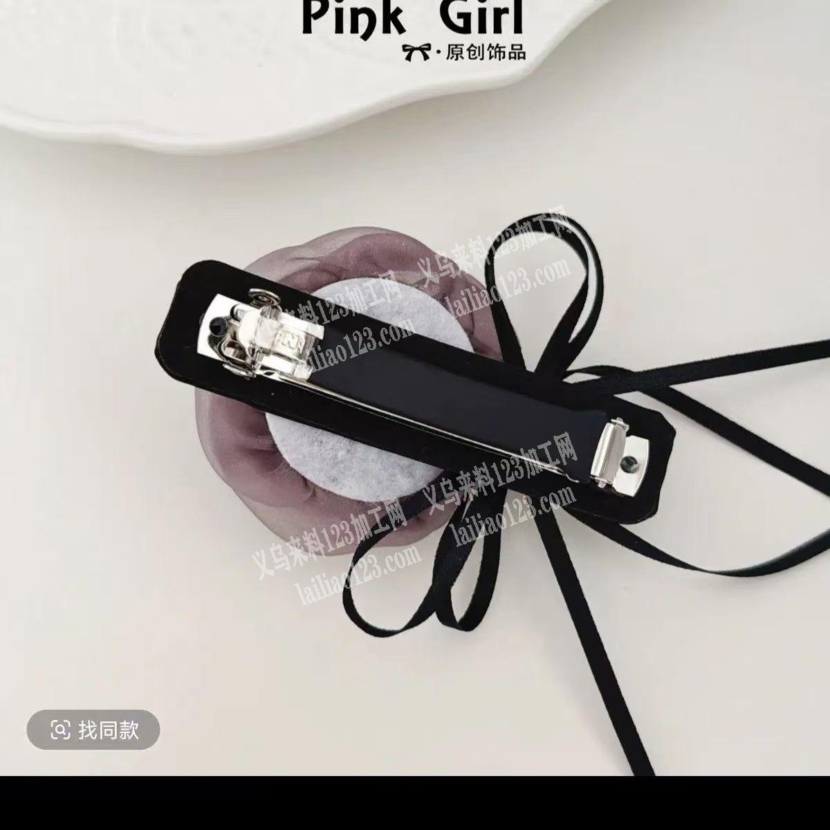 手工花朵发夹订单，如图，寻找加工厂。请联