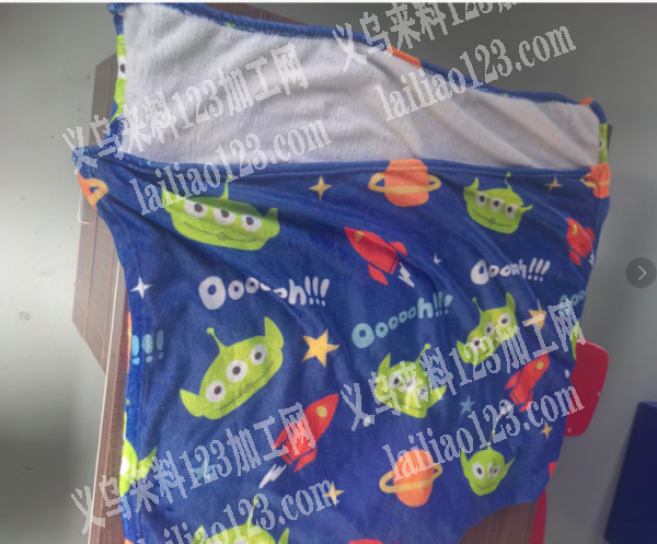 外贸公司如图毛毯外发加工，车缝，纯加工。