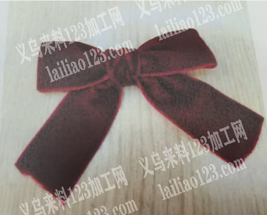 圣诞蝴蝶结的手工活外发，打蝴蝶结，如图这