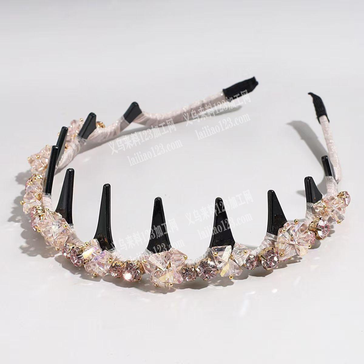 【长期有穿珠子绑珠子手工活外发】发箍穿珠