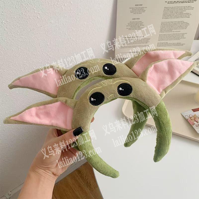 怪兽耳朵毛绒发箍订单，如图，如图毛绒发箍