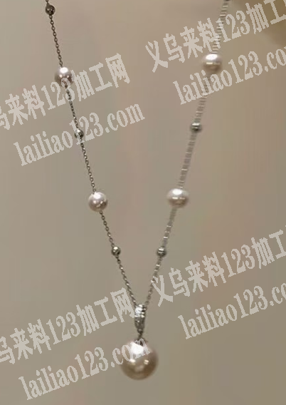 轻奢项链成品订单，如图，寻找专业做这个珍