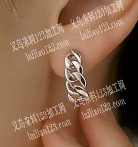 链条耳环订单，如图链条款式的，寻找厂家，