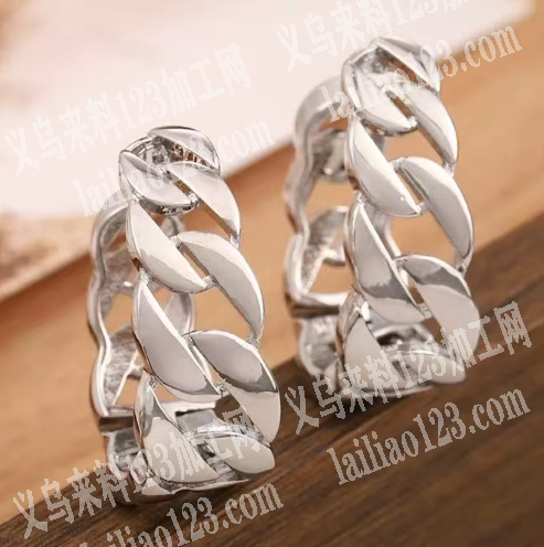 链条耳环订单，如图链条款式的，寻找厂家，