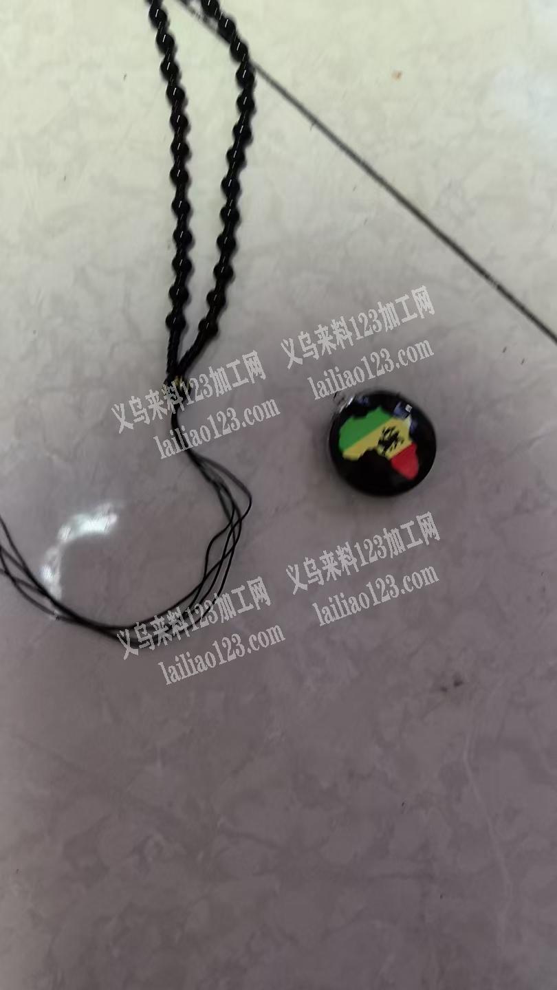 绑线手工活外发，项链绑吊坠打结的手工活外