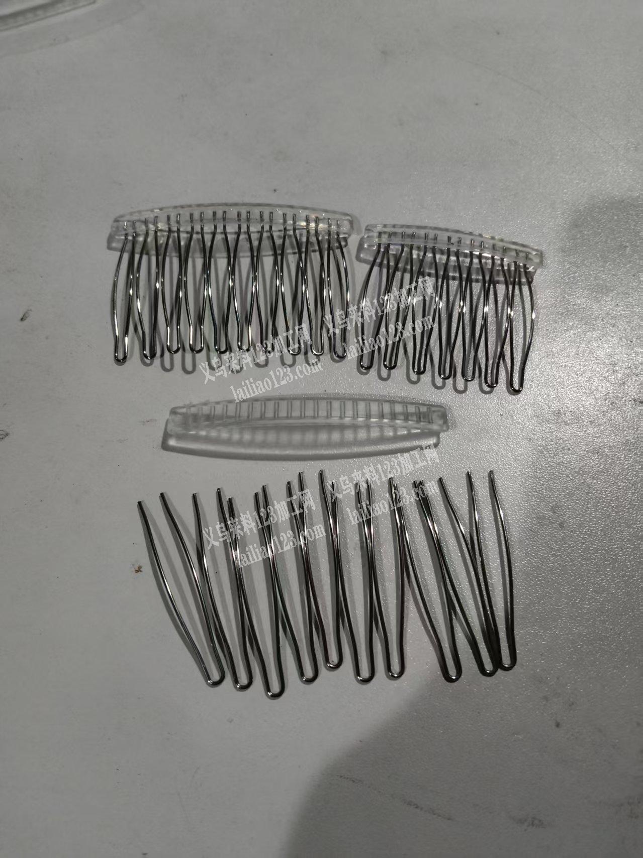 100万个插梳沾胶水手工活外发，如图，插