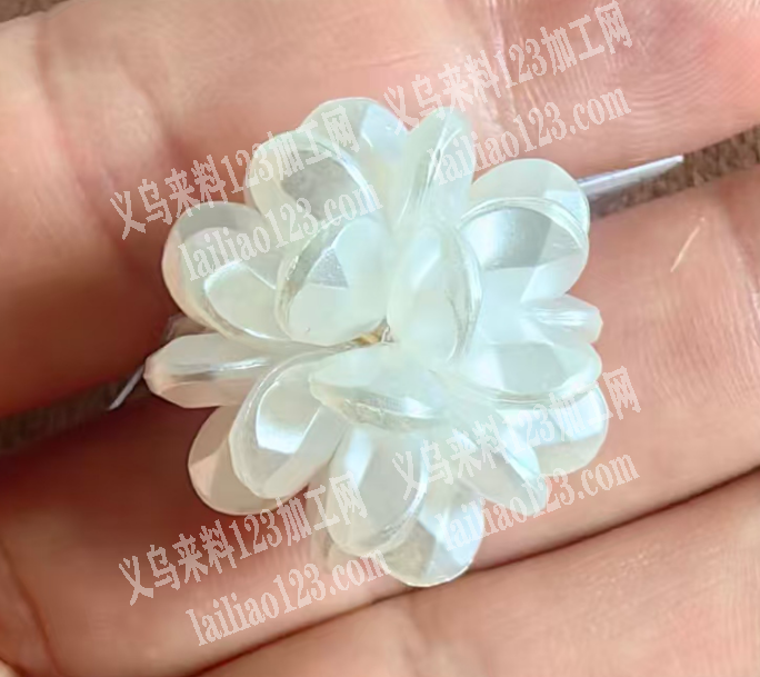 鱼线穿配件绑花的手工活外发【发外地做】，