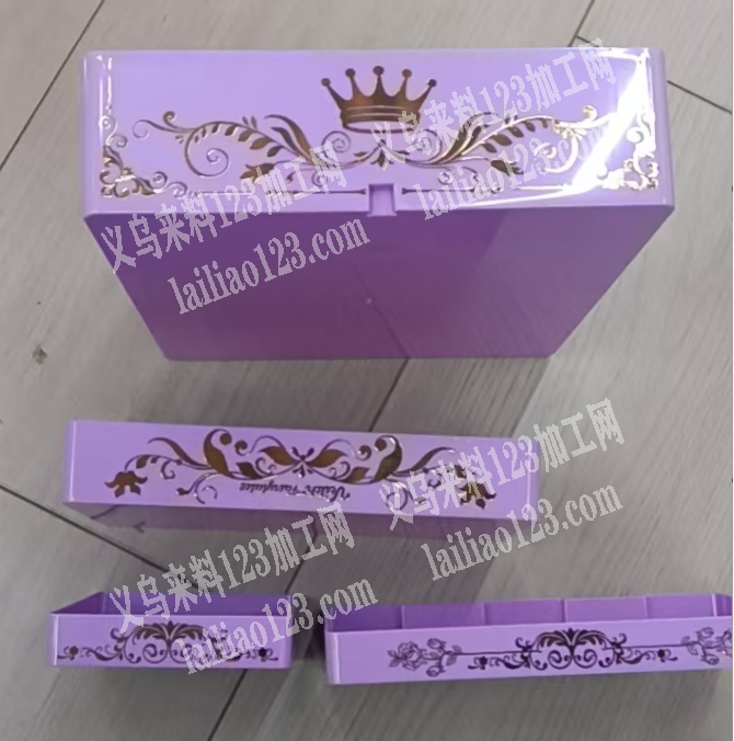 烫金外发加工，如图盒子上面烫金，塑料件烫