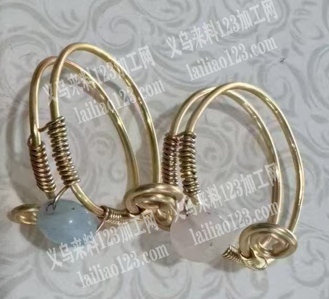 绕铁丝铜丝的手工活外发，如图，做这个绕铁