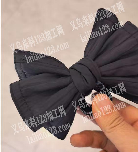 手工布艺蝴蝶结抓夹订单，外发加工，寻找专