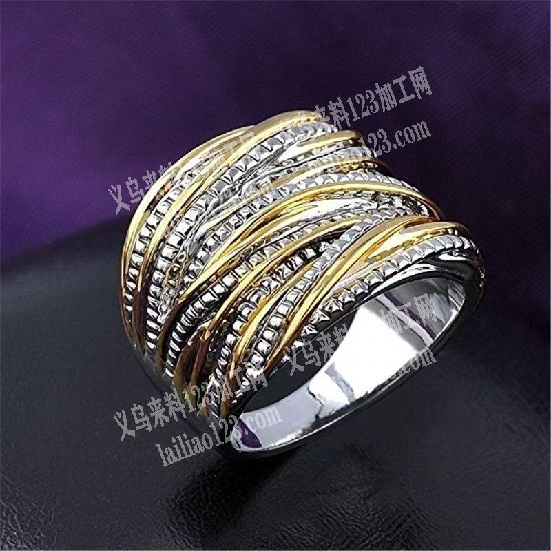 这个戒指，电镀外发加工，要双色电镀的。能