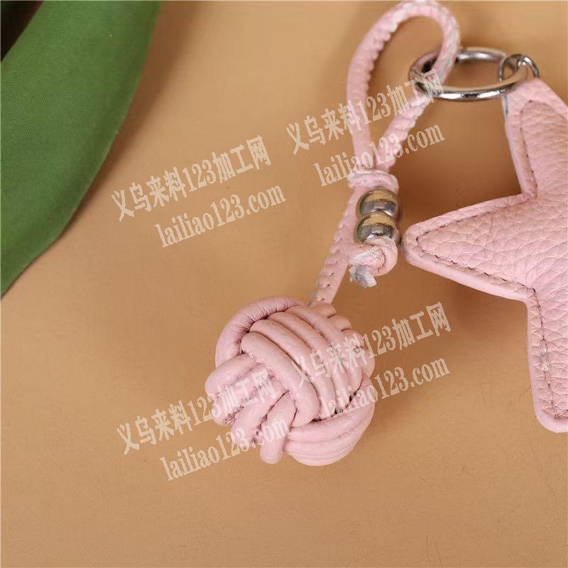 编织打结的手工活外发加工，如图，编织的挂